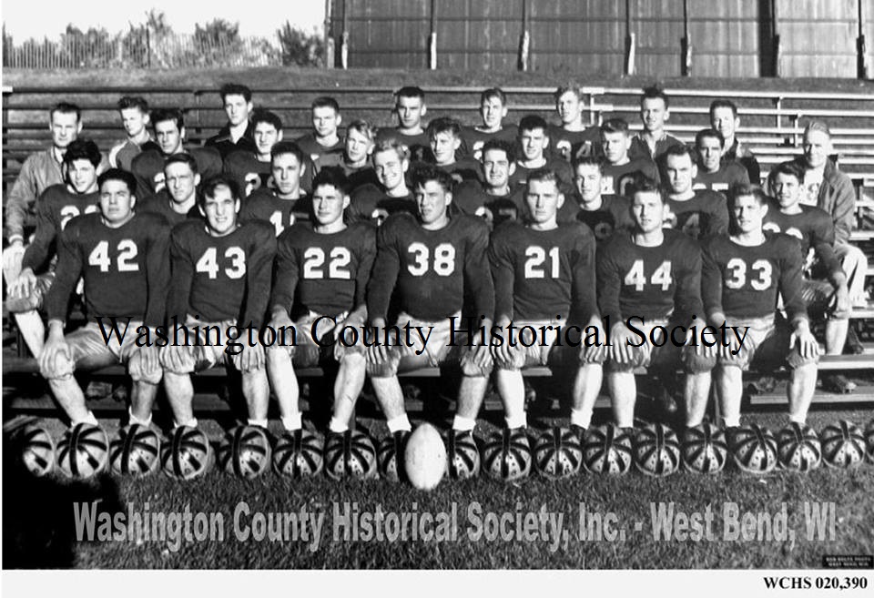 West Bend High School's A Team from the 1951 football    season!